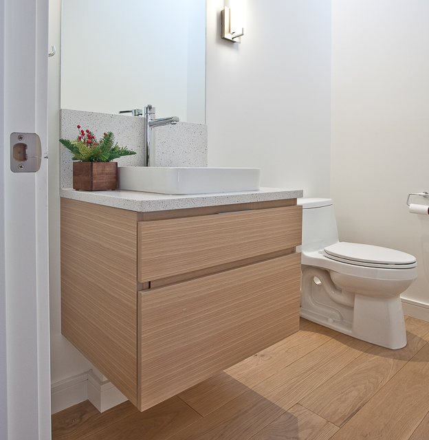 Modern White Oak Vanity