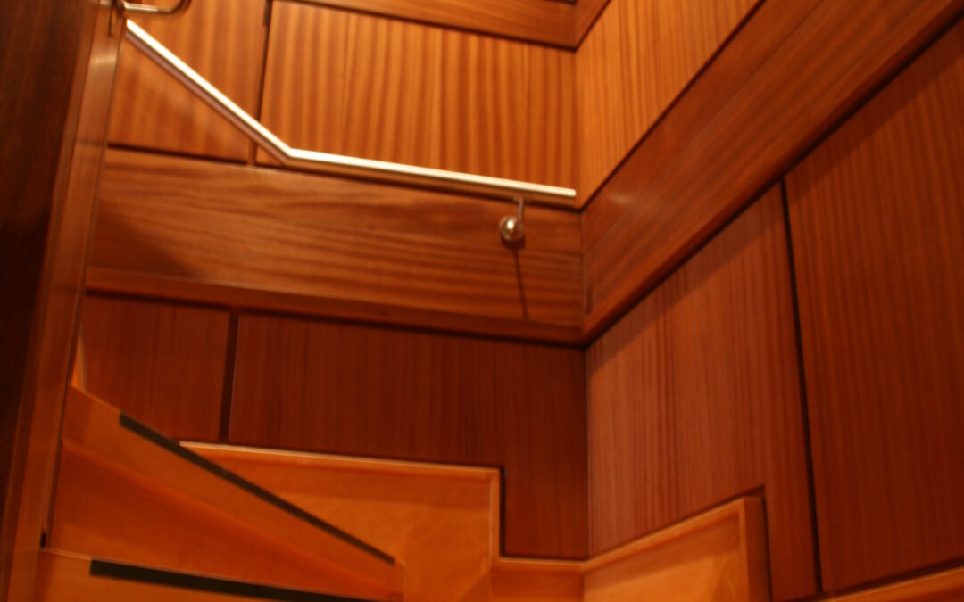 stairwell-river-city-woodworks-custom-doors-cabinets-kitchens-and